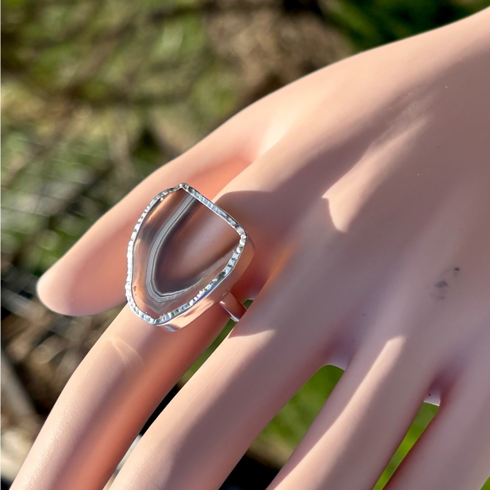 Botswana Agate Ring - image 8